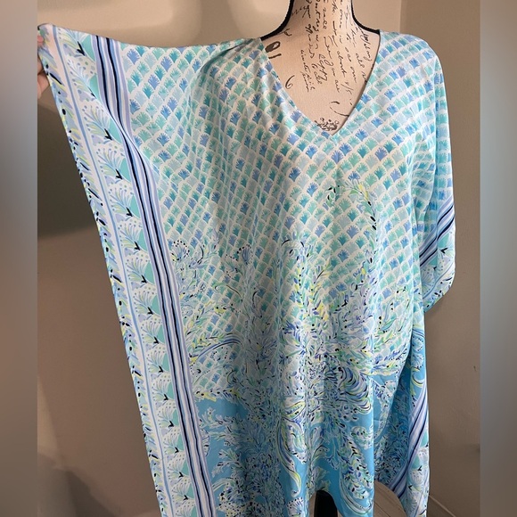 Lilly Pulitzer Aqua and Mint Maxi Dress - Picture 5 of 10